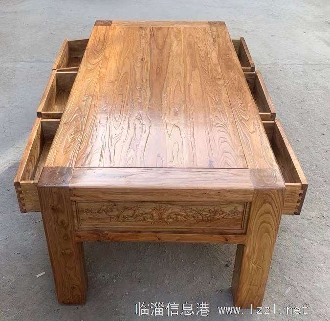 全新老榆木茶几